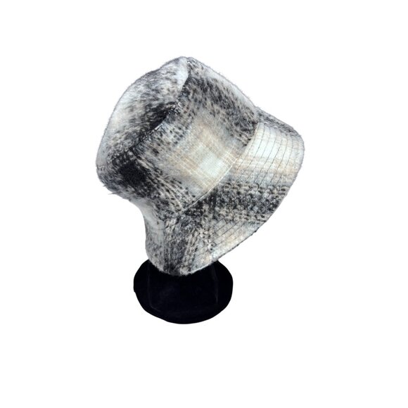 David & Young Womens Plaid Bucket Hat One Size Fits Most Polyester Winter Style - Picture 4 of 7